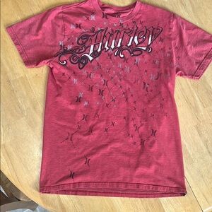 Hurley Red Short Sleeve Graphic Tee